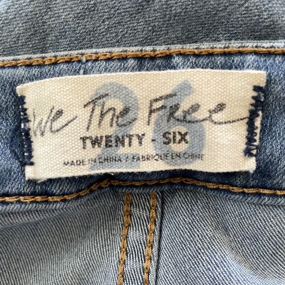 We the Free Jeans Womens 26 Blue Extreme Flare Bell-Bottoms‎ Float on Wide - Picture 7 of 10
